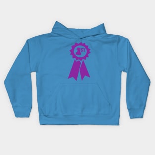 Baby Blue Ribbon symbol Kids Hoodie